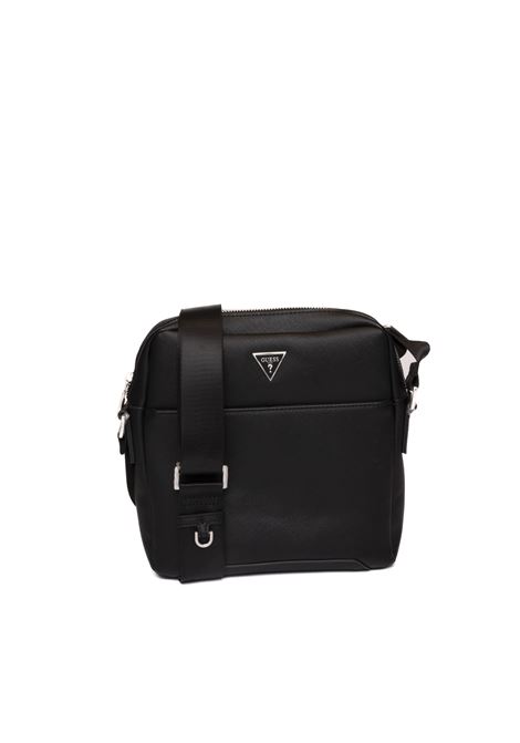  black torino saffiano shoulder bag GUESS | HMTOSA P4258TORINO-BLA